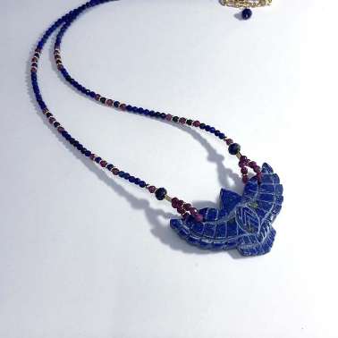 Collier Aigle Lapis-lazuli