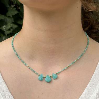 Collier amazonite